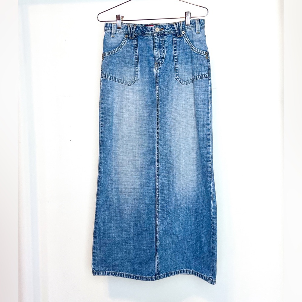 Y2K Denim Maxi Skirt XS/S